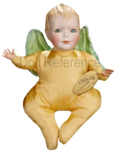 1928 K and K Toy company Little Aero Fly-lo baby 13" doll