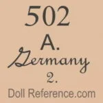Jeanne Orsini Dolls or Kiesewetter Antique Dolls 14 Franz Kiesewetter doll mark 502