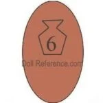 Kley & Hahn doll mark jar symbol keystone on the bottom of a shoe