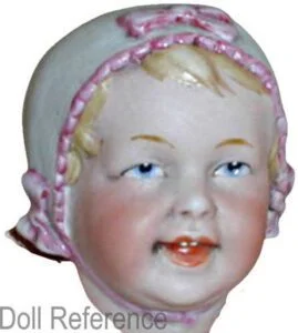 Gebruder Knoch 1877+ Antique Bisque Dolls German 1 Gebrüder Knoch doll mold 233 bisque bonnet head