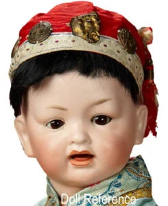 Koenig & Wernicke 1912+ Antique Bisque Dolls, Marks German 1 Koenig & Wernicke doll mold 90 Butterfly Baby doll 13" tall