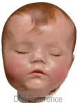 1925 Kathe Kruse Traumerchen sleeping baby cloth doll face