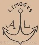 Lanternier 1855+ Antique Bisque Dolls Identified French 2 Lanternier doll mark Limoges AL anchor symbol