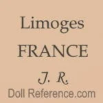 Lanternier 1855+ Antique Bisque Dolls Identified French 6 Lanternier doll mark Limoges France JR