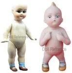 Limbach Porzellanfabrik 1893+ Antique Bisque Dolls, Marks German 7 Limbach doll mold 166, doll mold P47 all bisque googly dolls