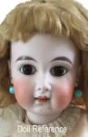Limbach Porzellanfabrik 1893+ Antique Bisque Dolls, Marks German 3 ca. 1919 Limbach bisque socket head doll 19" face