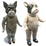 Limbach Porzellanfabrik 1893+ Antique Bisque Dolls, Marks German 8 1920s Limbach all bisque Boston terrier and Bulldog dolls