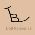 Limbach Porzellanfabrik 1893+ Antique Bisque Dolls, Marks German 12 Limbach doll mark LB