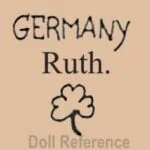 Limbach Porzellanfabrik 1893+ Antique Bisque Dolls, Marks German 16 Limbach doll mark Germany Ruth 3 leaf clover shamrock