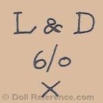 Loffler & Dill doll mark L & D