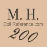Armand Marseille 1884+ Antique Bisque Doll Marks, Mold Numbers German 3 Marseille doll mark MH 200
