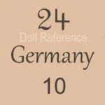 Armand Marseille 1884+ Antique Bisque Doll Marks, Mold Numbers German 1 Marseille doll mark 24 10 Germany