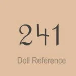 Armand Marseille 1884+ Antique Bisque Doll Marks, Mold Numbers German 6 Marseille doll mark 241