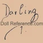 Armand Marseille 1884+ Antique Bisque Doll Marks, Mold Numbers German 25 Marseille doll mark Darling