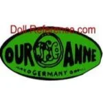 Armand Marseille 1884+ Antique Bisque Doll Marks, Mold Numbers German 30 Marseille doll mark Our Anne label