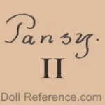 Armand Marseille 1884+ Antique Bisque Doll Marks, Mold Numbers German 31 Marseille doll mark Pansy II
