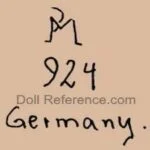 Mengersgereuth doll mark PM 924 Germany