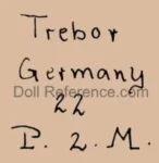 Mengersgereuth doll mark Trebor Germany 22 P2M` Olhaver