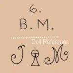 Mothereau doll marks BM, J symbol M