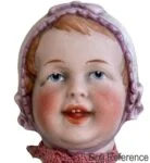 Gebruder Ohlhaver 1912+ Antique Bisque Revalo Dolls German 4 ca. 1915 Gebruder Ohlhaver bisque bonnet head doll 8 1/2"