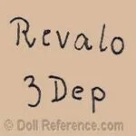 Gebruder Ohlhaver 1912+ Antique Bisque Revalo Dolls German 6 Gebruder Ohlhaver doll mark Revalo 3 Dep