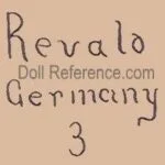 Gebruder Ohlhaver 1912+ Antique Bisque Revalo Dolls German 7 Gebruder Ohlhaver doll mark Revalo Germany 3