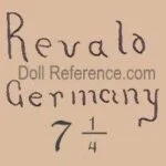 Gebruder Ohlhaver 1912+ Antique Bisque Revalo Dolls German 8 Gebruder Ohlhaver doll mark Revalo Germany 7 1/4