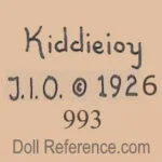 Jeanne Orsini Dolls or Kiesewetter Antique Dolls 11 Jeanne Orsini doll mark Kiddiejoy JIO c 1926 993