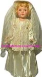 1951 Paris Doll Rita walking Bride doll, 24 or 28" tall