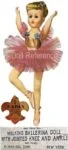 ca. 1956 Paris Doll Corporation Nadia Walking Ballerina doll, 18" t