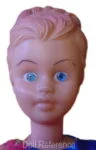 Plastic Molded Arts PMA 1949+ Vintage Dolls Identified USA 3 1950s Plastic Molded Arts PMA molded hair doll 11"