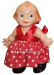Plastic Molded Arts PMA 1949+ Vintage Dolls Identified USA 5 1952 PMA Colgate Palmolive walking doll 6"