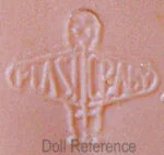 M-Z Celluloid 1869+ Dolls Makers. Doll Marks Identified 7 Preh Werke doll mark Plasticbaby
