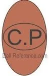 House of Prieur 1859+ Antique Bisque Dolls Identified French 3 prieur-claude-doll-shoe-mark-cp