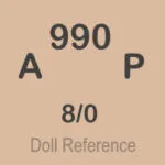 Bohemia or Czechoslovakia Doll Makers, Marks 4 Adolph Prouza doll mark 990 AP