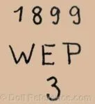 Bohemia or Czechoslovakia Doll Makers, Marks 5 Wenzel Prouza doll mark 1899 WEP