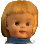 Earle Pullan 1960s Vintage Dolls Identified Canada 3 1960s Earle Pullan Fluffy type 9" doll face