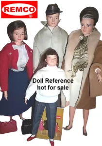 1963 Remco Littlechap family of dolls
