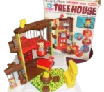 1967 Elly and Andy twin Baby mouse Tree House set