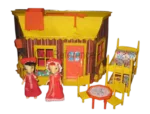 1967 Mr. and Mrs. Mouse House dolls set
