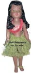 1952 Roberta Haleoke Hawaiian black 16" doll