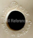 M-R British, English Doll Makers and Marks 5 Rosedale Tudor Rose doll mark Made in England