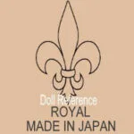 Royal Japan doll mark Fleur de lis symbol