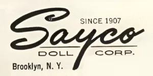 Sayco Dolls 1907+ USA 1 1907+ Sayco Doll Corporation logo