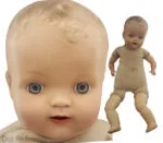 Sayco Dolls 1907+ USA 6 1950s Sayco molded hair Baby doll 28" tall