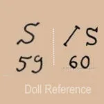 Bohemia or Czechoslovakia Doll Makers, Marks 7 Schlaggenwald Porzellanfabrik Lippert Hss doll marks S, IS, 59, 60