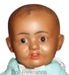 Franz Schmidt 1890+ Antique Bisque Dolls German 4 Franz Schmidt doll mold 1255 black socket head baby doll 11" face