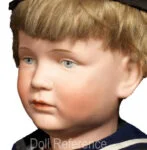 Franz Schmidt 1890+ Antique Bisque Dolls German 6 Franz Schmidt doll mold 1263 bisque head doll 18" with painted eyes