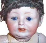 Franz Schmidt 1890+ Antique Bisque Dolls German 9 1910 Franz Schmidt doll mold 1272 bisque head breather with movable tongue 19" face
