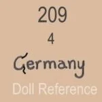Franz Schmidt 1890+ Antique Bisque Dolls German 14 Franz Schmidt doll mark 209 Germany